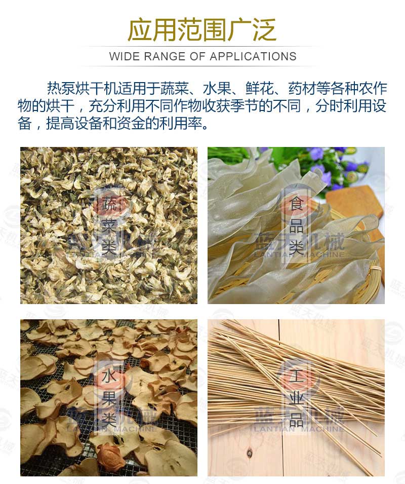 槐花烘干機應(yīng)用范圍